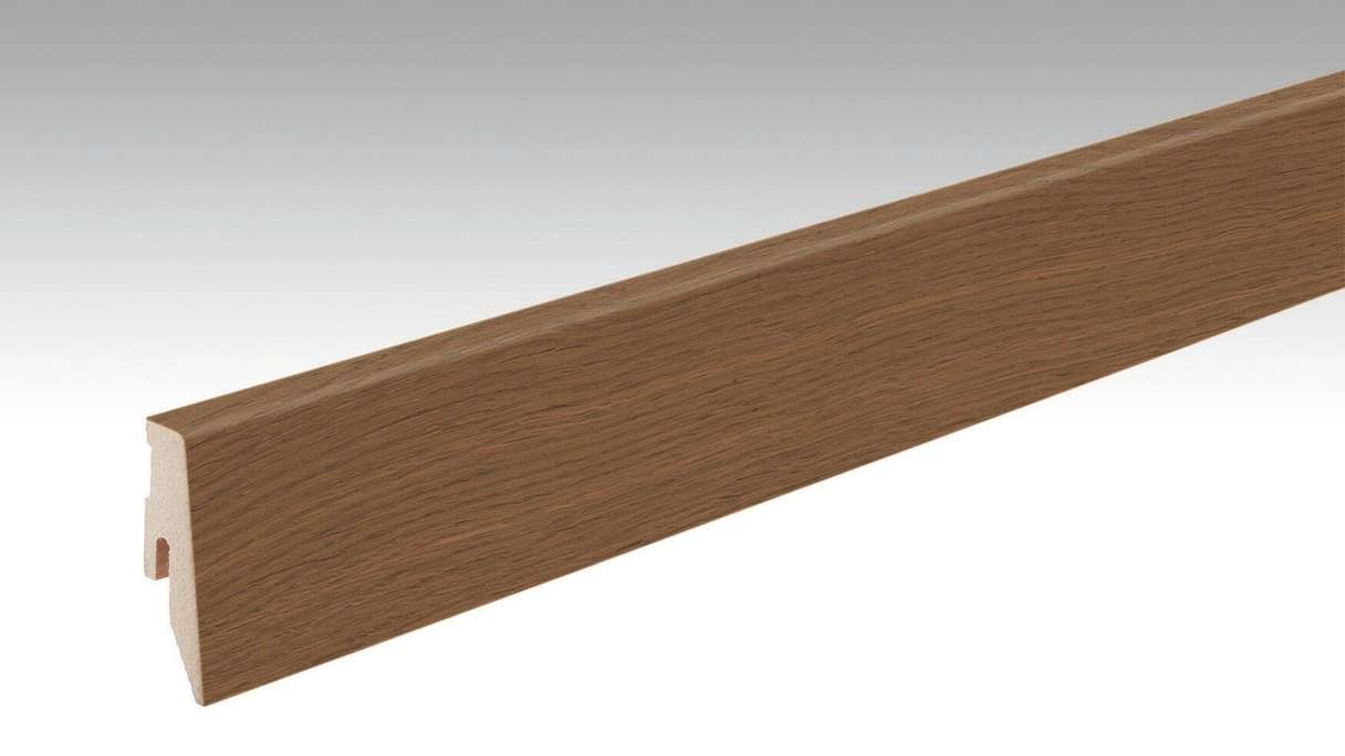MEISTER Sockelleisten Fußleisten Eiche braun 1235 - 2380 x 60 x 20 mm (200049-2380-01235 - 1030231235)