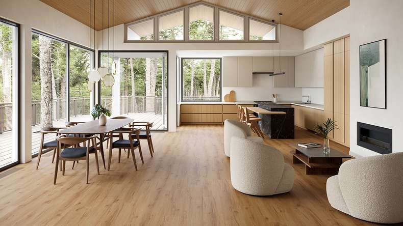 planeo WPC Sol PVC clipsable - PUREtec MAX 70 EIR Honey Nature Oak | Isolation phonique intégrée (RP-A50-1)
