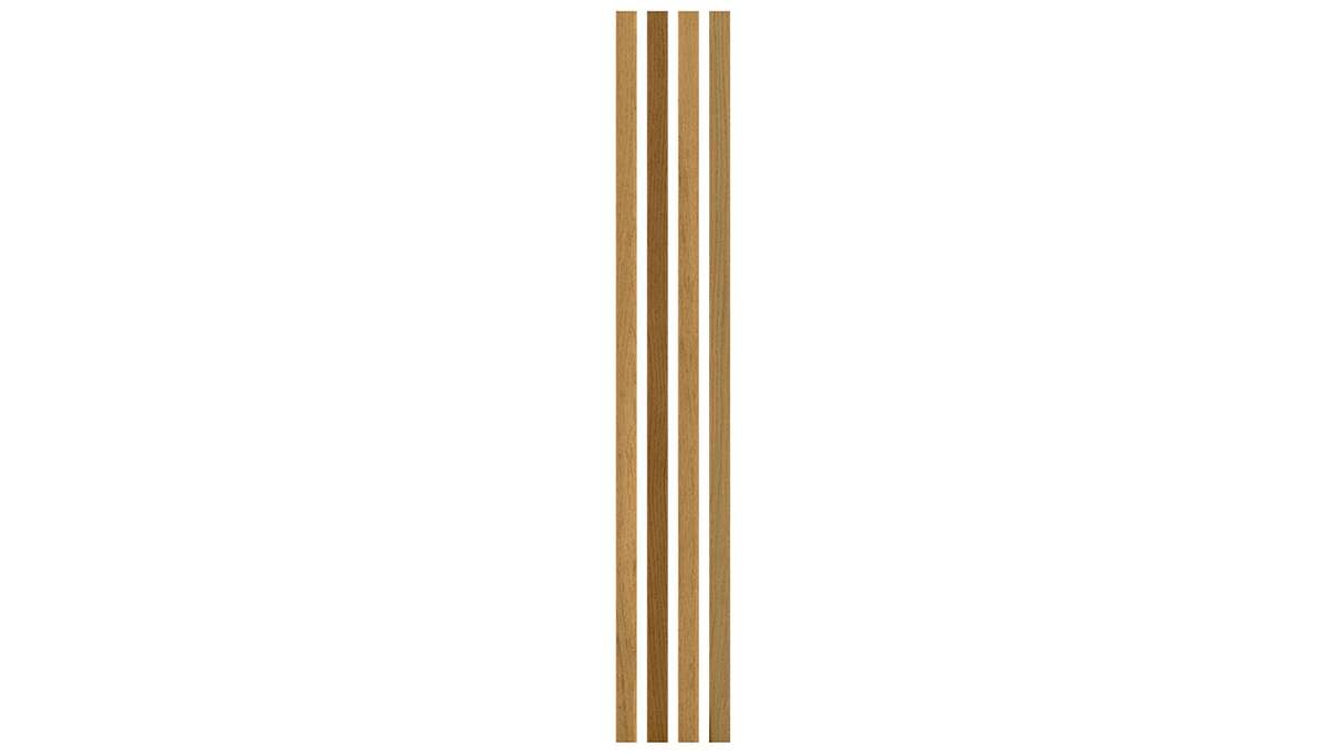 Pannelli acustici Skaben SilentWall Easy-Sticks - Rovere rustico - 250 x 3,45 cm