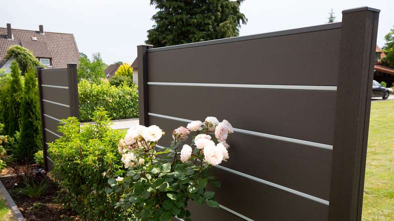 planeo Gardence Deluxe - Clôture composite Premium Anthracite