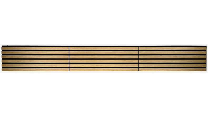 Pannelli acustici Skaben SilentWall Compact - rovere marrone chiaro - 244 x 30,5 cm