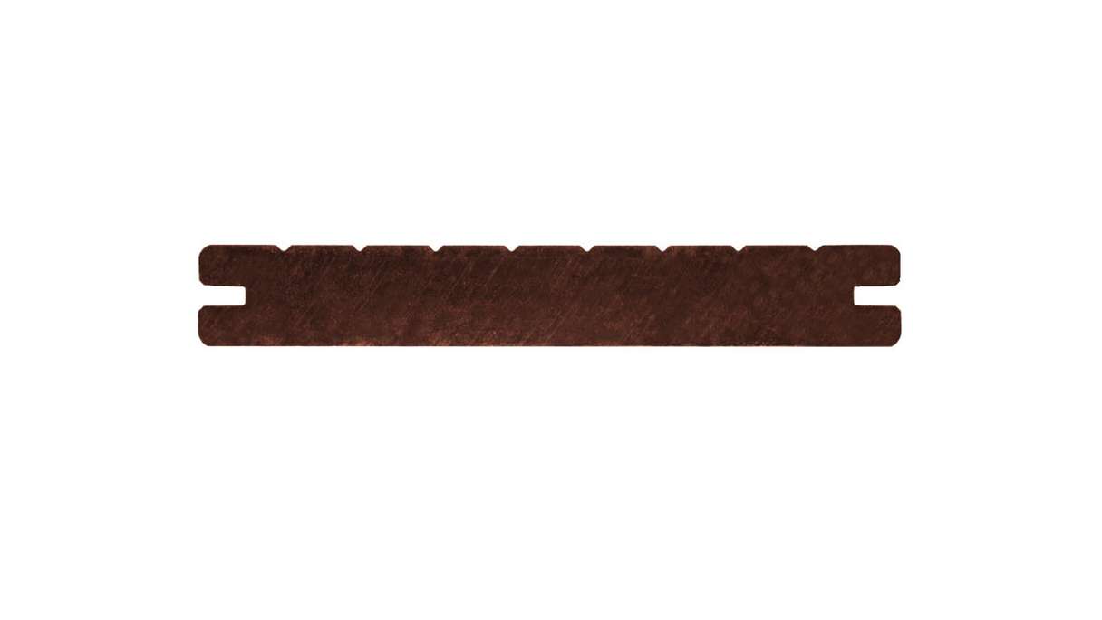 planeo Holzterrasse Massivdiele Bambus Dunkel glatt/fein genutet - 1850 x 137 x 20 mm