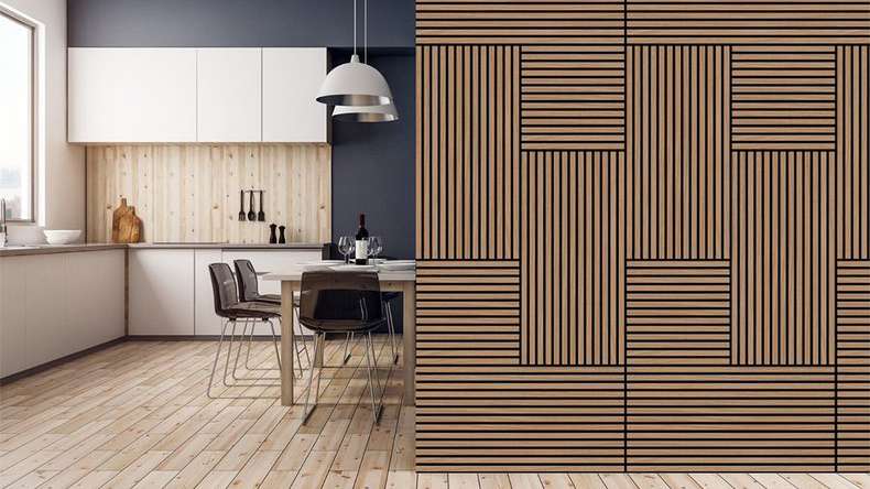 planeo Panneau acoustique - MixWall Timber Solid Ravon Oak 52 x 104 cm | Placage en bois véritable (PLMW-30411A)