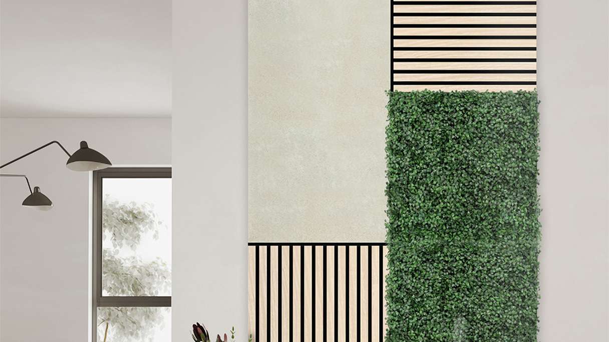 pannello acustico planeo - MixWall Mineral Mood Cream Sandstone 52 x 104 cm | pietra vera (PLMW-20511A)