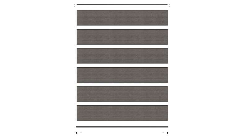 planeo INFINITY XL-Board - Clôture à emboîter WPC CoEx gris foncé 176 x 183