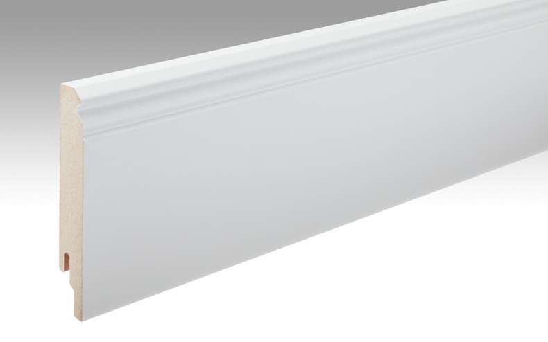 Plinthes MEISTER Uni blanc brillant DF 324 - 2380 x 120 x 18 mm (200003-2380-00324)