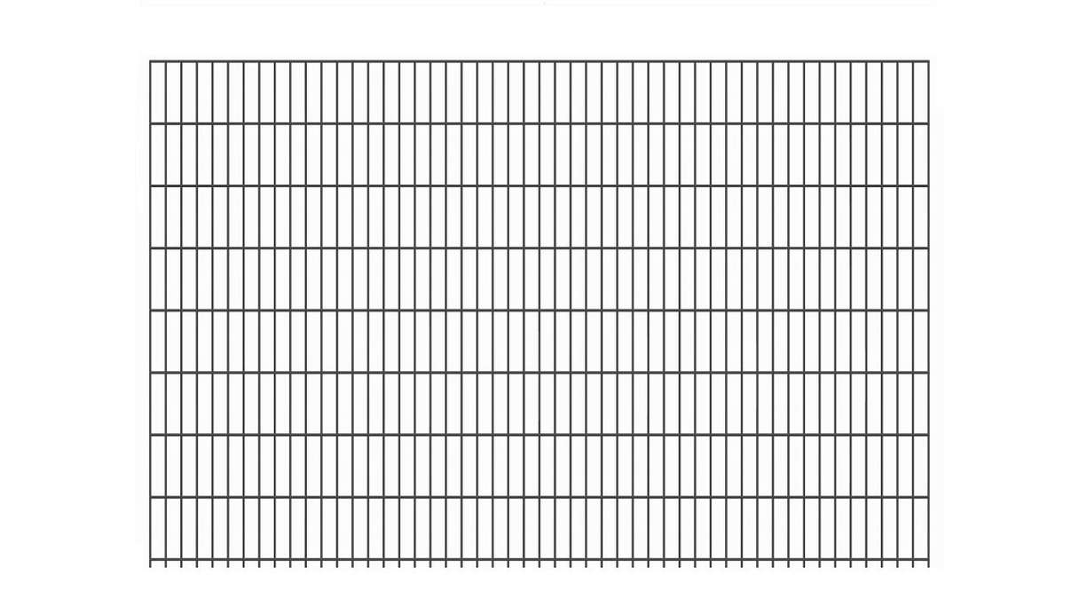 Doppelstabmattenzaun schwer 8/6/8 - Breite 2510 mm RAL 7016 Anthrazit