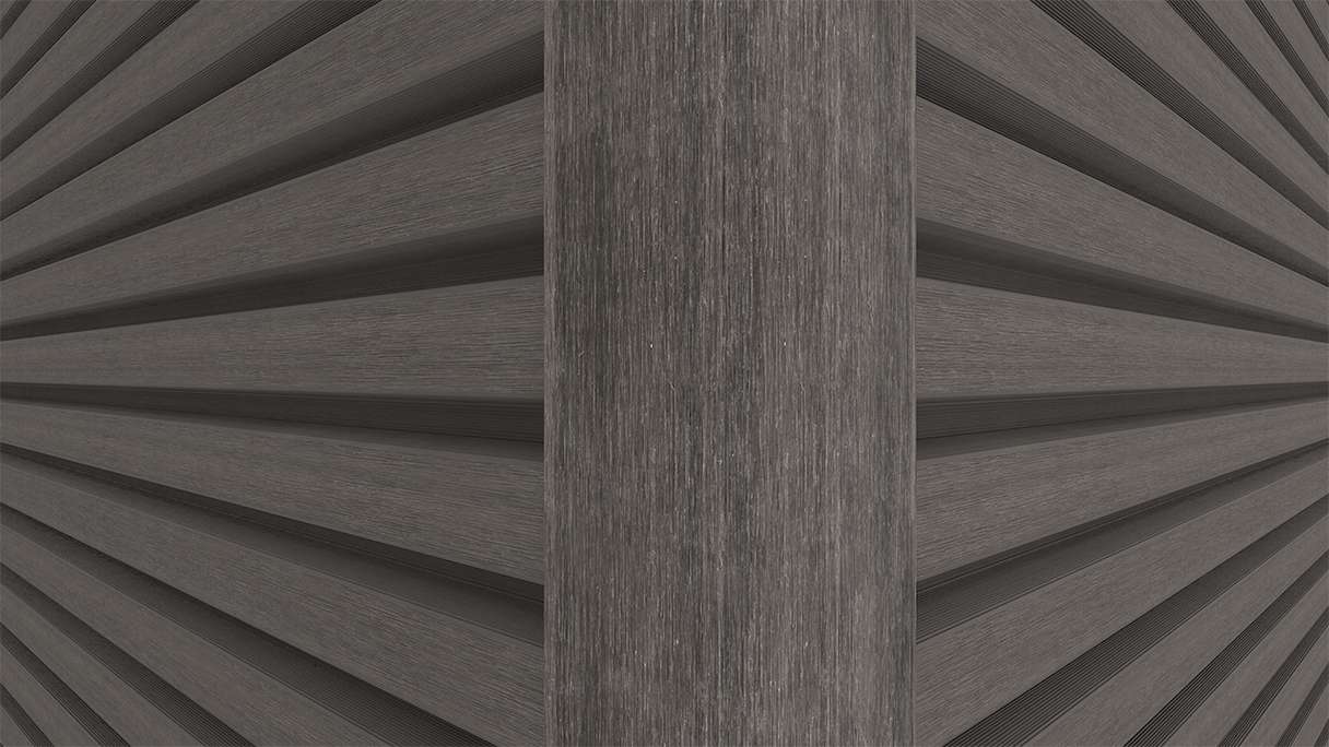 planeo LINEA - Alu CoEx Außeneckprofil Dunkelgrau 3000 x 66 x 66 mm