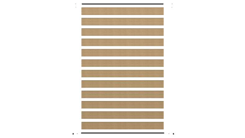 planeo INFINITY - WPC CoEx Steckzaun Sand 176 x 183 cm