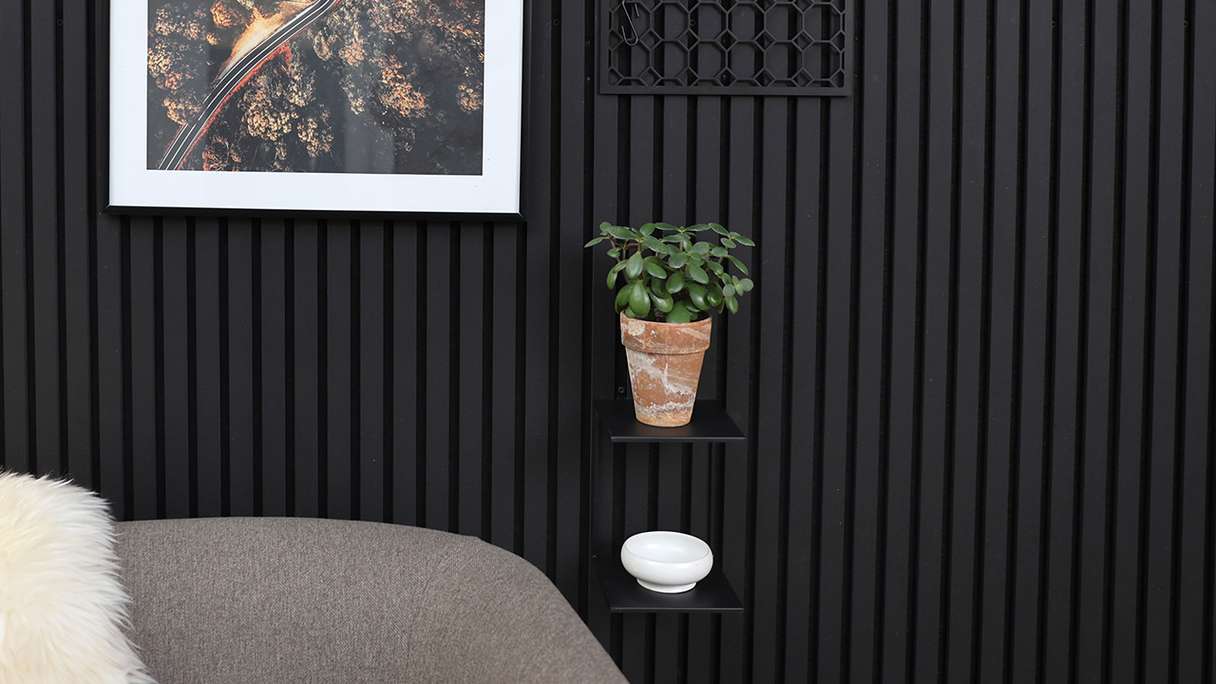 planeo étagère double - noir vis incluses