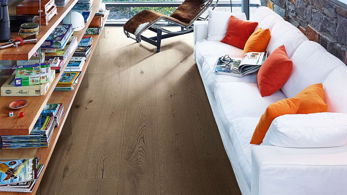MEISTER Lindura pavimento in legno HD 400 - 08901 Rovere autentico grigio argilla oliato naturale 2200 x 270 x 11 mm (500213-2200270-08901)
