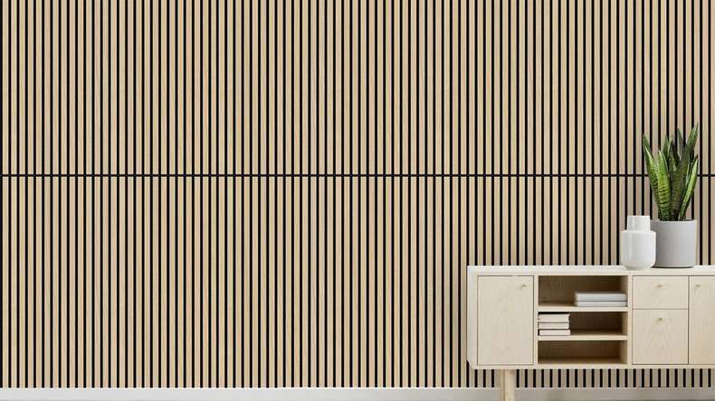 planeo Panneau acoustique - MixWall Timber Solid Flare Oak 52 x 104 cm | Placage en bois véritable (PLMW-00411A)
