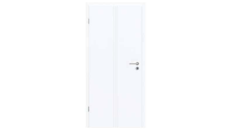 planeo Porte intérieure design PUREA Vivo 7 laque blanche 9003 chant design | laqué - 2110 x 610|735|860|985 mm