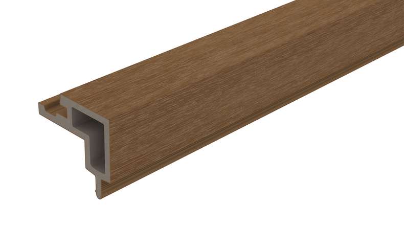 planeo LINEA - WPC CoEx Außenwinkel Burma Teak 2900 x 62 x 55 mm