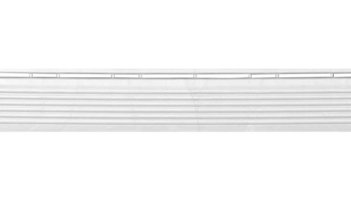 Panneau latéral planeo pour dalles à emboîter 40 x 40 cm - blanc-alu