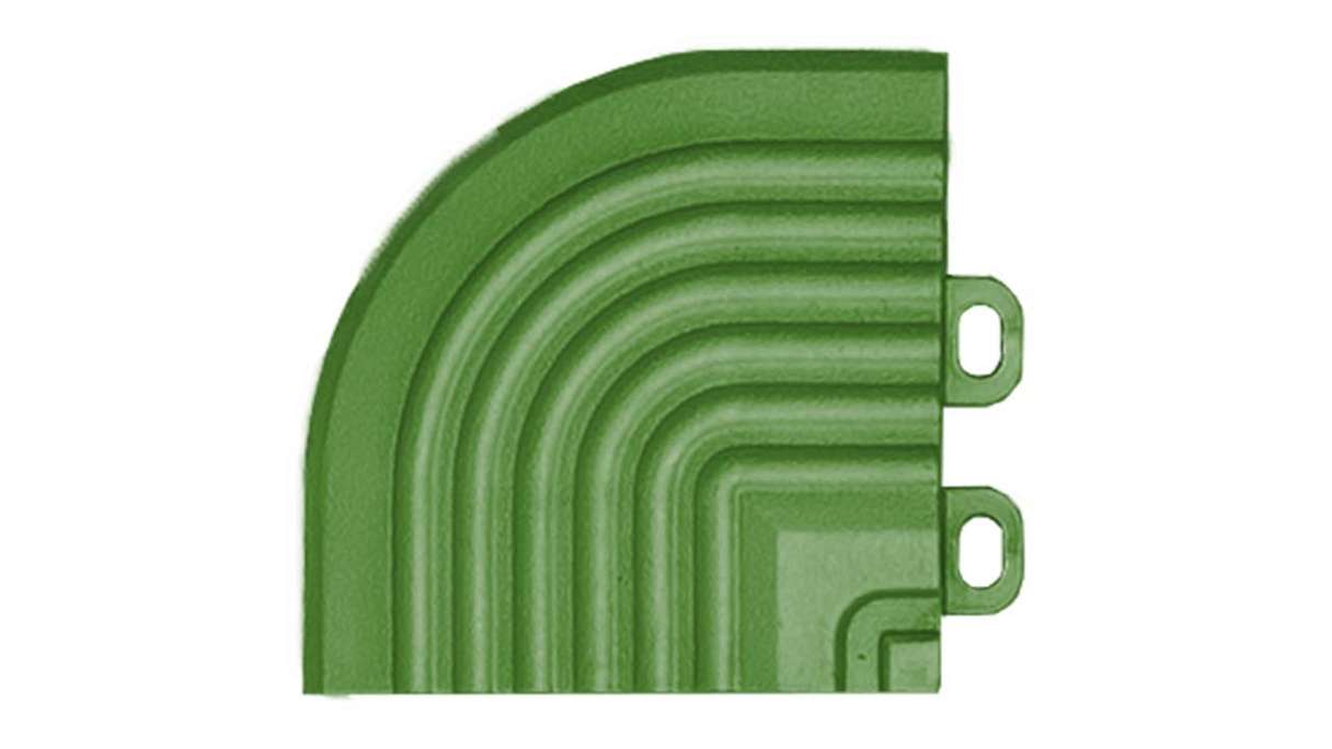 Élément d'angle planeo pour dalles à emboîter 40 x 40 cm - vert
