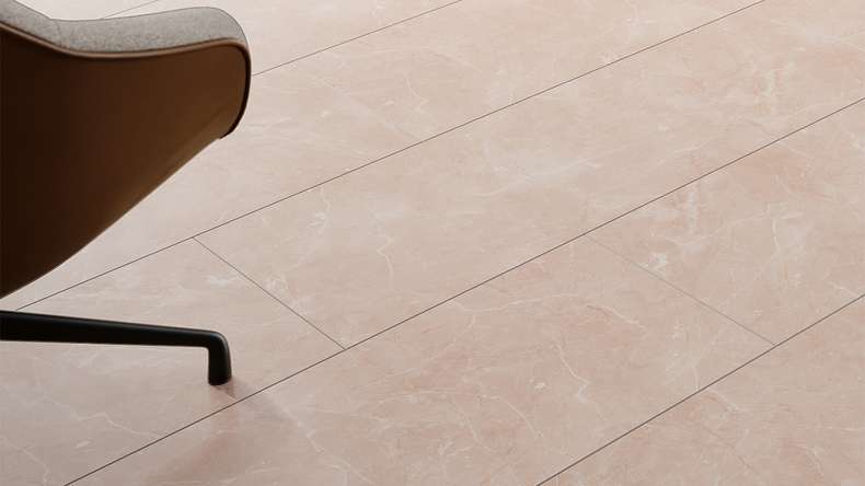 planeo Vinile rigido a click - Stone Botticino light Matt | Isolamento acustico Impact integrato (100P2911MT)