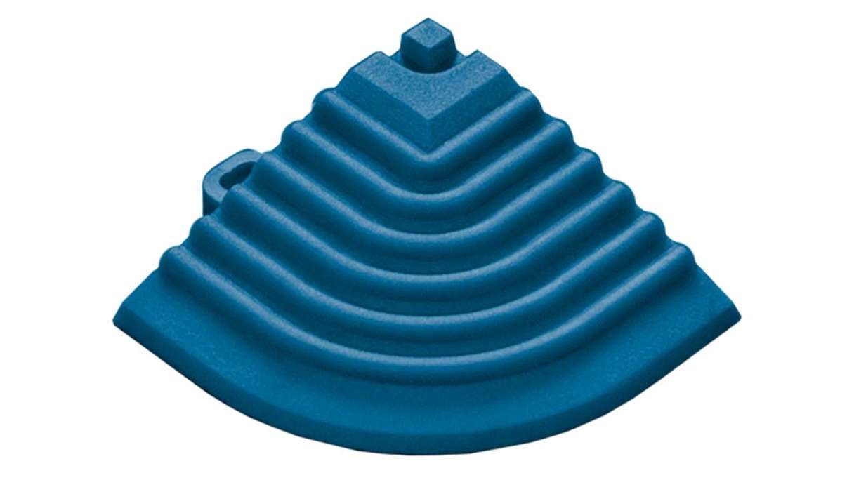 Élément d'angle planeo pour dalles à emboîter 40 x 40 cm - bleu