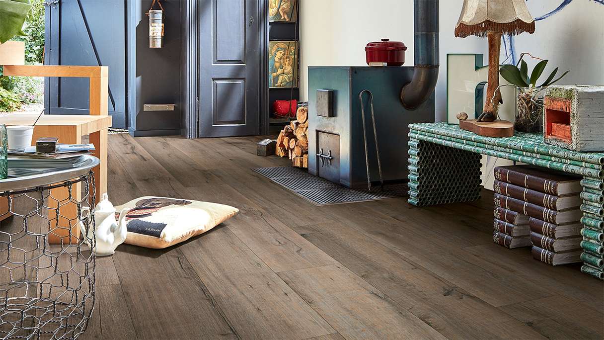 Sol design MEISTER MeisterDesign. next DD 500 S - 06986 Chêne vieux bois gris argile | Isolation phonique intégrée (400054-1287220-06986)