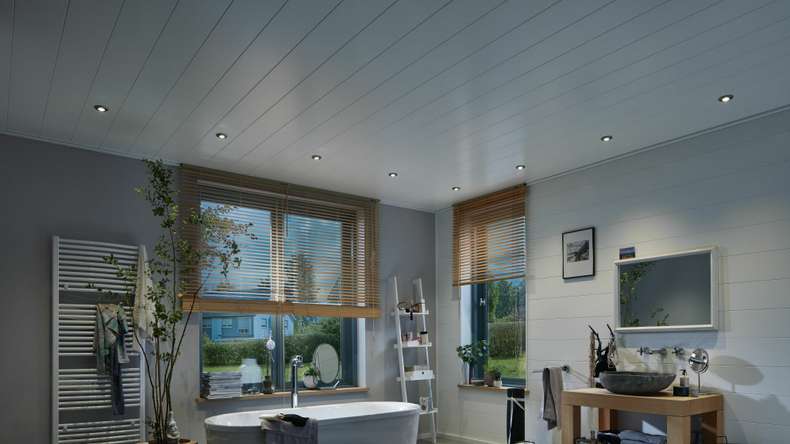 MeisterPanels lambris décor - Bocado 200 Uni Blanc brillant DF 324