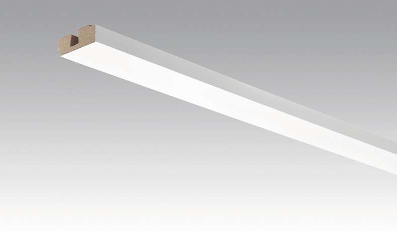 Battiscopa MEISTER battiscopa per soffitti Uni bianco lucido DF 324 - 2380 x 40 x 15 mm (200032-2380-00324)