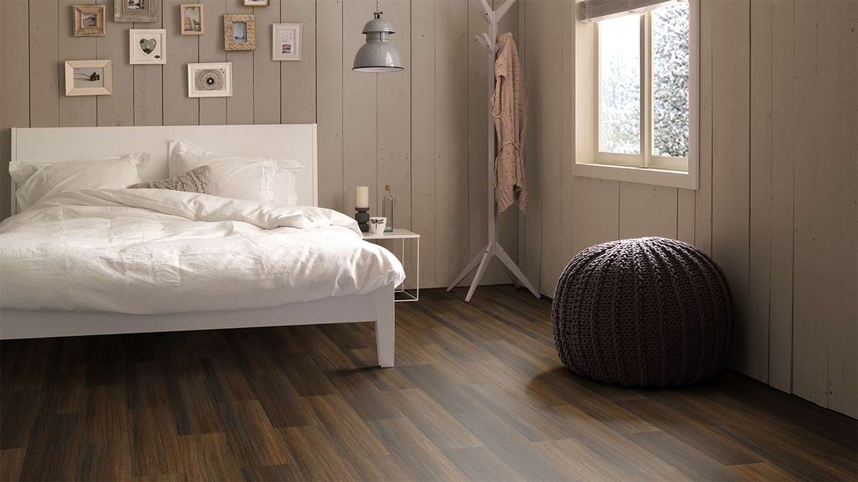 Vinile adesivo Forbo Allura Wood 70 - Spago scuro 750 x 250 mm (63755DR7)