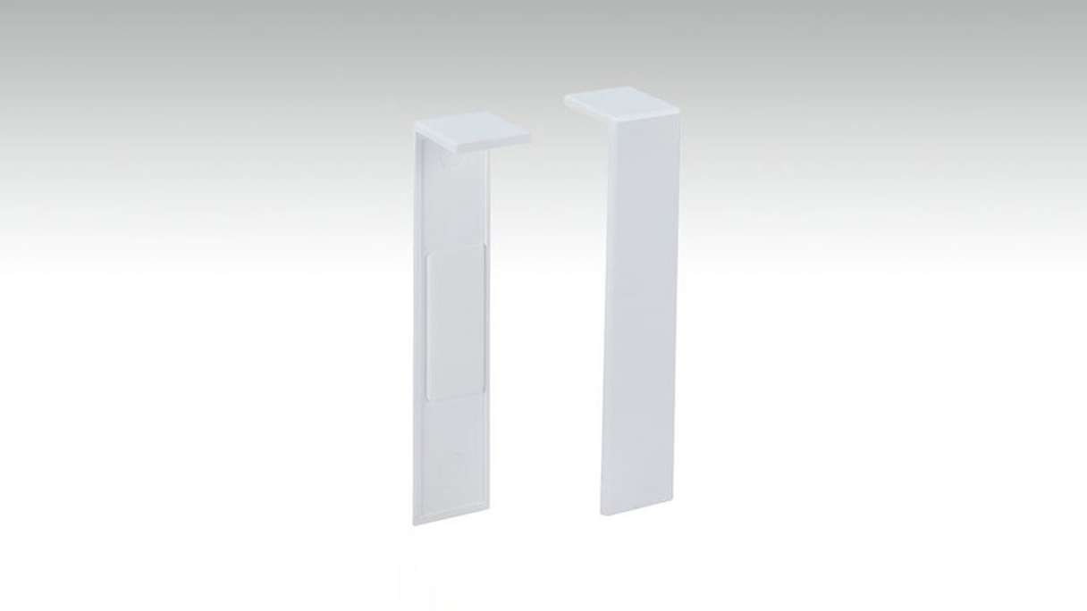 Pièce de raccord autocollante pour plinthe F100202M Modern White 18 x 80 mm (9062322001)