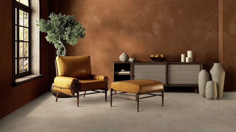 Gerflor Vinile ad incastro - Virtuo 55 Rigid Acoustic Tavla Beige | isolamento acustico integrato (39071451)