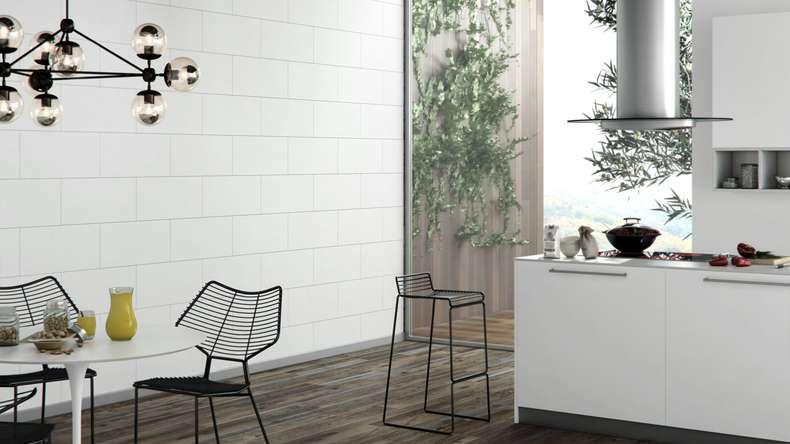 Rivestimento in plastica Skaben DesignWall Aqua - Blanco 60 x 30 cm