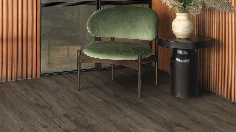 Gerflor Klick Vinyl Rigid - Creation 55 Clic Acoustic Savage Oak Smoked | Trittschalldämmung integr. (61241710)