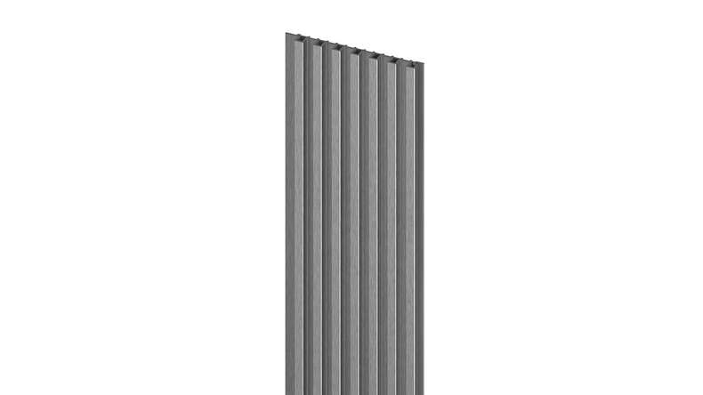 planeo Revêtement mural plastique Panneaux à lamelles S - MPC Steel Brushed 14,8 x 265