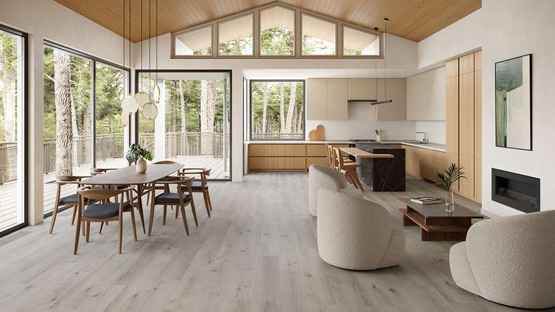planeo WPC Vinile ad incastro - PUREtec MAX 70 EIR Grey Oak | Isolamento acustico integrato (RP-A50-4)