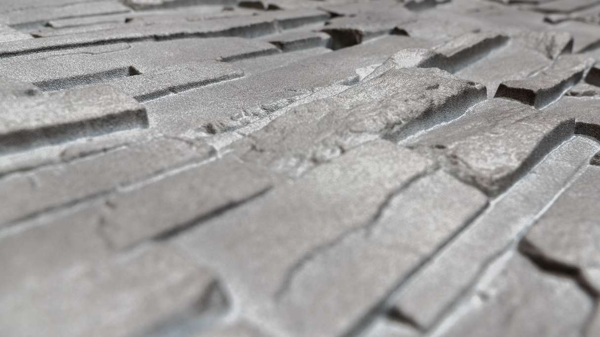 panneau de façade planeo aspect pierre - NoviStone Basalt 1054 x 334 mm