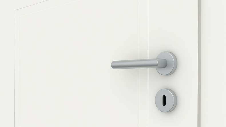 planeo Porte d'intérieur design VELA Lallu 3 laque blanche 9010 chant d'angle | laqué - 1985 x 610|735|860|985 mm