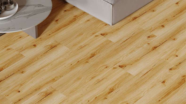planeo Vinyle à clic rigide - HOMEtec Pro 50 IXPE Golden Nature Oak | Isolation phonique intégrée (RP-E50-2)