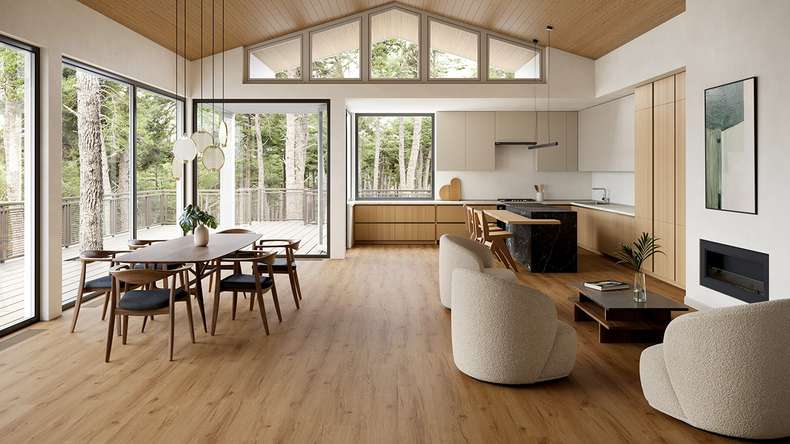 planeo WPC Vinile ad incastro - PUREtec MAX 70 EIR Honey Nature Oak | Isolamento acustico integrato (RP-A50-1)