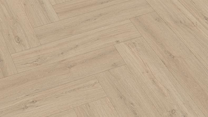 planeo Laminat Fischgrät - Küstensand | Synchronprägung (LAMF-221)