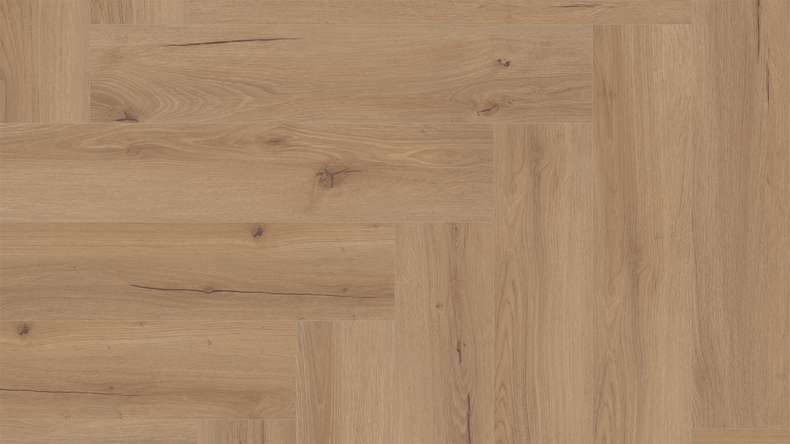 planeo Klick Vinyl Rigid - Eiche Roma Fischgrät ultramatt | Trittschalldämmung integr. (MF-1201-HB)