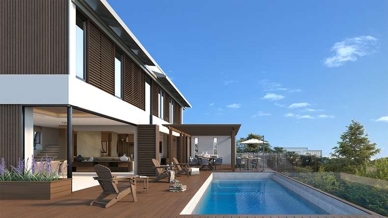 planeo LINEA Slim - Bardage de façade en WPC CoEx, teinte Ipe brun, 2900 x 215 mm