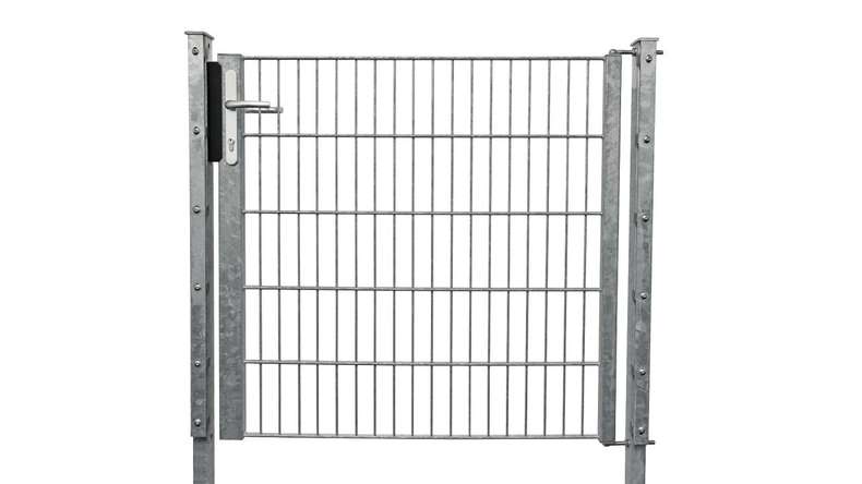 Porte universelle léger 1 vantail galvanisé à chaud - B 1090 mm poteaux de porte inclus