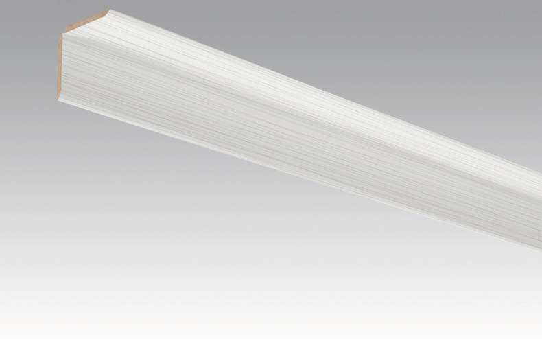 MEISTER Sockelleisten Faltenleisten Streifer silber 4021 - 2380 x 70 x 3,5 mm (200033-2380-04021 - 2602234021)