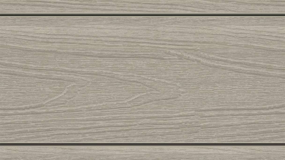 planeo MAXLine Nature - WPC CoEx lame de terrasse XL gainée chambre creuse - gris clair 3m structuré/lisse brossé