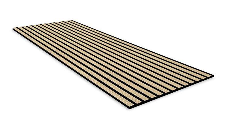 planeo Panneau acoustique - MixWall Timber Touch Flare Oak 52 x 104 cm | Placage bois véritable (PLMW-00011B)