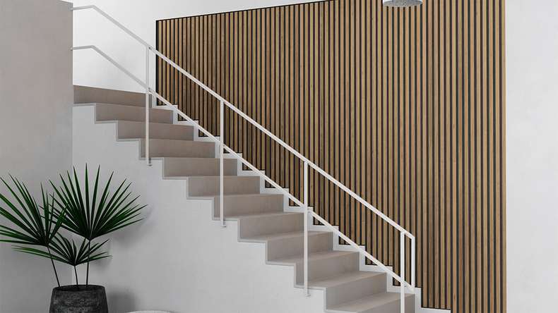 pannelli acustici planeo Pro - Rovere rustico - 250 x 60 cm