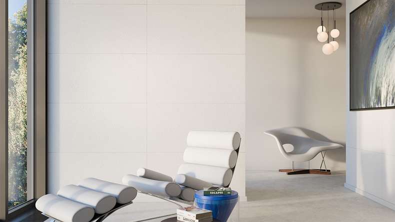 rivestimento planeo SPC - CeraRock Tile Concrete White 120 x 60 cm