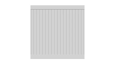 planeo Privara - recinzione a innesto in PVC bianco - resistente ai raggi UV | 177 x 178 cm