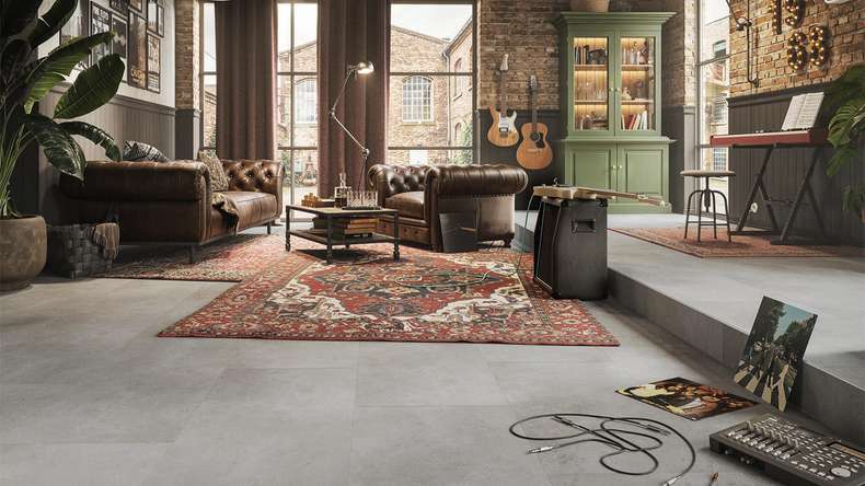 Sol design MEISTER Dryback-Vinyl DB 155 - 20211 Modern hard rock structure à pores de pierre (400058-0914457-20211)