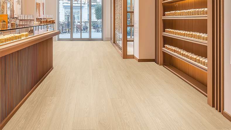 Gerflor Klebevinyl - Creation 40 Lounge Oak Beige | Synchronprägung