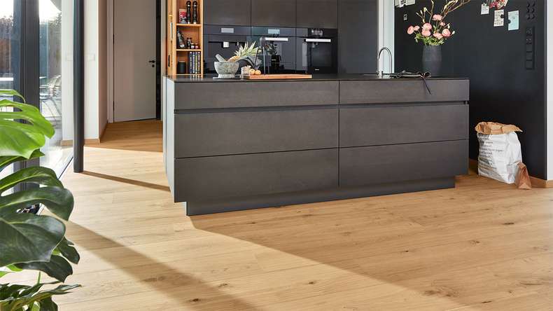 Sol en bois MEISTER Lindura HD 400 - 08921 Chêne authentique pur vernis ultra-mat 2200 x 205 x 11 mm (500214-2200205-08921)