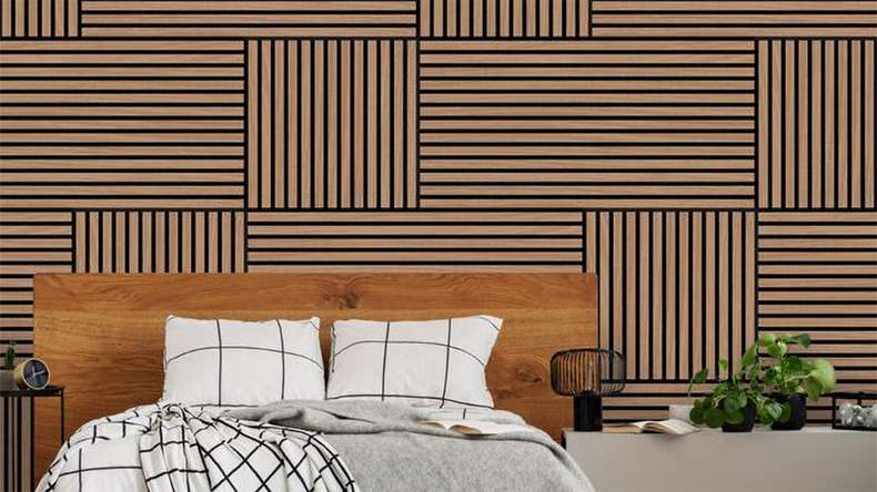 planeo Panneau acoustique - MixWall Timber Solid Ravon Oak 52 x 104 cm | Placage en bois véritable (PLMW-30411A)